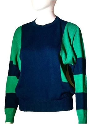 VTG Alice John Rogers Florida 1960s Couture Sz S Navy/Green Resort Holiday Wear - Image 1 of 4