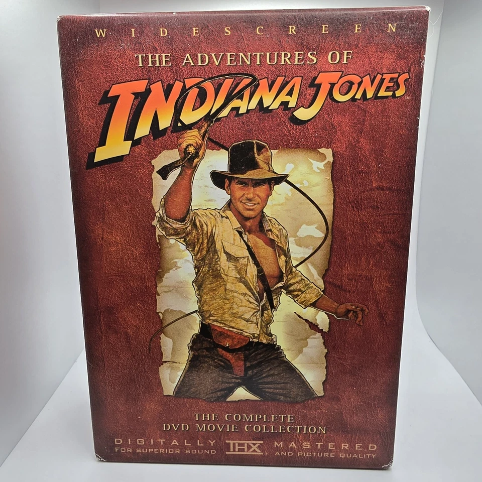 The Adventures of Indiana Jones Complete 4 DVD Set Movie Box Set Collection - Image 1 of 4