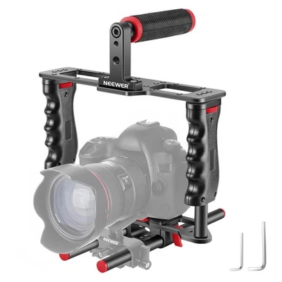 NEEWER Camera and Video Cage Filmmaking Kit, Aluminum Alloy with Top Handle, Dua - Image 1 of 4