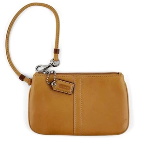 Vintage Authentic Coach British Tan Wristlet - Picture 1 of 7