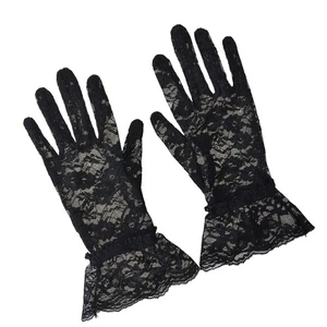 1 Pair of Spring Summer Women Short Lace Gloves Anti-UV Sun Protection Full - Picture 1 of 11