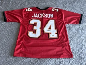 NFL Buccaneers Dexter Jackson #34 Autographed Red Football Jersey - Picture 1 of 6