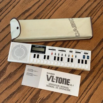 Vintage Casio VL-Tone VL-1 Vintage Electronic Piano Keyboard & Case + Manual - Bild 1 von 4