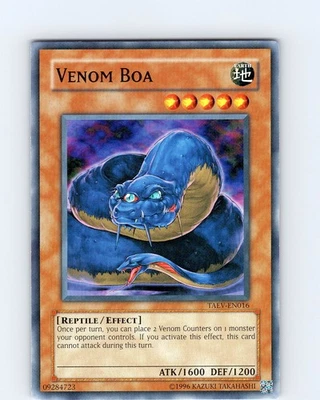 Yu-Gi-Oh TCG Venom Boa TAEV-EN016 Unlimited Regular Common Card NM - Image 1 of 2