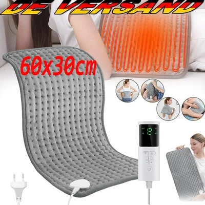 MARKENLOS Electric Heating Pad 60x30cm Heat Cushion Foot Warmer for Neck Back Pain Relief