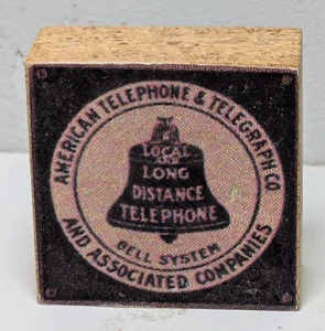 Rare-Vintage AT&T & Associated Companies-Bell System Advertising Miniature Block - Picture 1 of 5