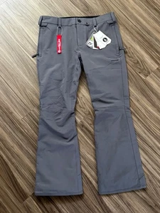 Pantalones ajustados para nieve Volcom Klocker XL gris oscuro - nuevos con etiquetas - Imagen 1 de 8