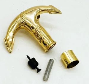 Solid Brass Victorian Anchor Handle Antique Style Vintage Walking Canes Stick - Picture 1 of 6