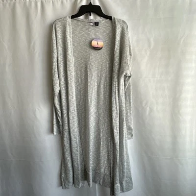 Love By Design Lightweight Cardigan Long Sleeve Light Gray New W/ Tag XL #0298 - Image 1 of 4