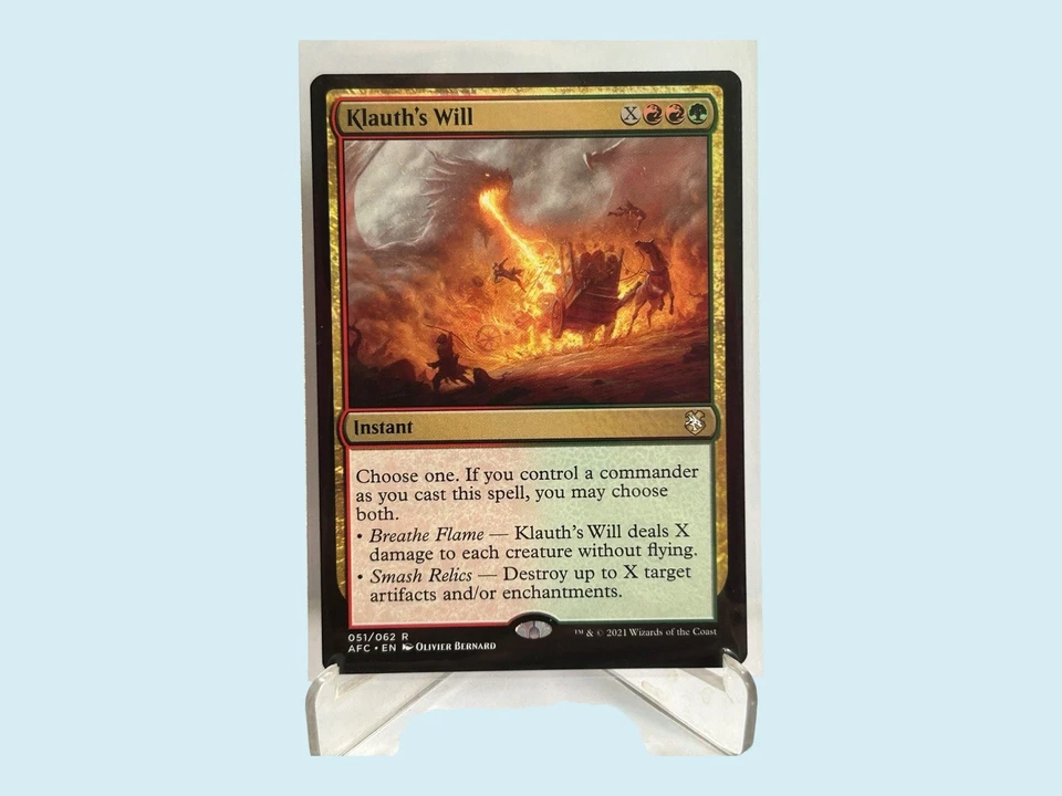 Klauth's Will, Forgotten Realms Commander, (NM) Magic the Gathering MTG - Image 1 of 1