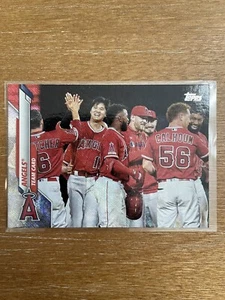 Topps Los Angeles Angels 2020 tarjeta de equipo #19 juego de fábrica tablero de aluminio /264 Ohtani - Imagen 1 de 11