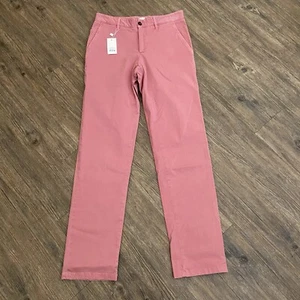 EIDOS by ISAIA NAPOLI Slim Pink Chino Trousers Pant Mens 46 EU - Picture 1 of 9