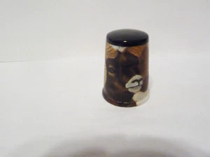 THIMBLE VINTAGE HANDPAINTED ELK ANTLERS JT '82 "AMERICAN ELK SERIES" THE RAM - Picture 1 of 7