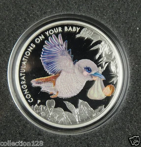 Australia Newborn Baby 1/2 oz Silver Proof Coin 2014 - Picture 1 of 5