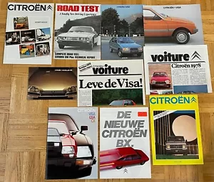 CITROEN Car Dealer Sales Brochure Catalog Lot (10) 1970's-80's Most in Dutch - Picture 1 of 1