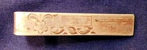 DESIGNER STERLING Silver MANUFACTURED Hand Assembled Vintage Monogram TIE CLIP - Picture 1 of 3