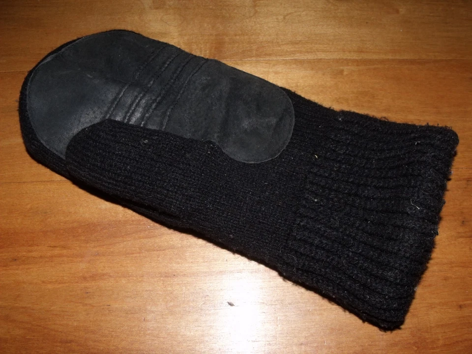 Вязаная женская черная нашивка на ладонь Mitten + подкладка Thinsulate ***ТОЛЬКО ДЛЯ ЛЕВОЙ РУКИ*** - Изображение 1 из 1