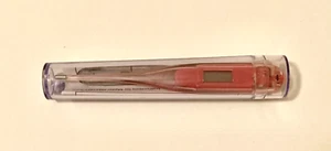 The Kroger Co. Digital Body Temperature Orange Thermometer & Carry Case - Picture 1 of 4