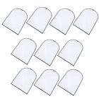 10 Pcs Hanging Clothes Bags Clear Coat Clothing Dust Cover Wardrobe