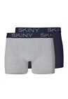 Skiny Herren Trunk Pant Unterhose 2Er Pack Multipack Selection Grau Blau M   Xxl