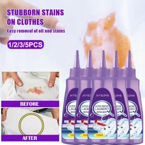 1~5x Active Enzyme Laundry Stain Remover - 120ML Garment Stubborn Stain Remover - Picture 1 of 22