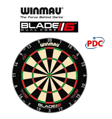 Winmau Blade 6 Triple Core Carbon Dartscheibe, Dartboard Steeldart PDC - Bild 1 von 4