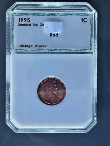 1995 Lincoln Cent DDO BU Red Double Die Cover