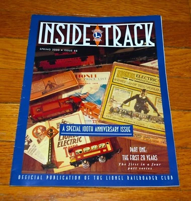 Lionel Inside Track Spring Model Train Railroader Club Magazine Anniversary - VG - Image 1 of 3