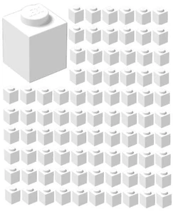 ☀️Lego 1x1 WHITE Brick x 100 Stud Part Piece Bulk Lot Legos # 3005 - Picture 1 of 2