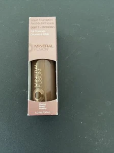 Mineral Fusion Full Coverage Liquid Foundation Deep 7 Expresso - Picture 1 of 4
