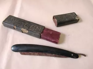 Vintage Germany Straight Razor Shaving Ern Wald-Solingen Barber Shop Collecti F - Picture 1 of 6