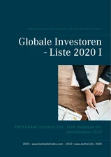 Globale Investoren - Liste 2020 I Heinz Duthel Taschenbuch Paperback Deutsch
