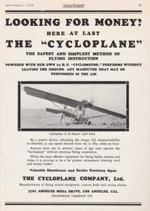 1930 Cicloaereo annuncio 12/8/2023j - Foto 1 di 1