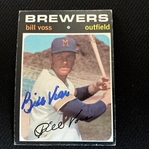 Autographed 1971 Topps BILL VOSS . HIGH NUMBER #671 - Picture 1 of 1