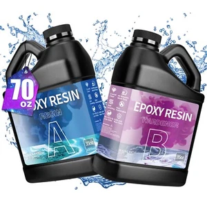 Epoxidharz Mit Härter Set, 64OZ Epoxidharz Set Anfänger, Glasklar Kunstharz - Bild 1 von 8
