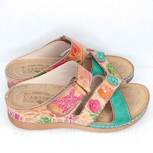 L'Artiste By Spring Step Goody's Women’s Wedge Sandals Size EU 39 US 8.5 - Picture 1 of 9