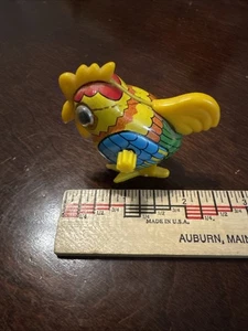 Vintage Metal Wind Up Jumping Hopping Chicken Bird Toy Japan Action Figure As Is - Picture 1 of 14