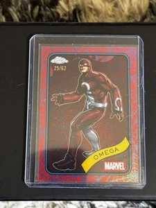 2025 Topps Chrome Marvel Omega Blue & Red Spider Webb Refractor /62 - Bild 1 von 2
