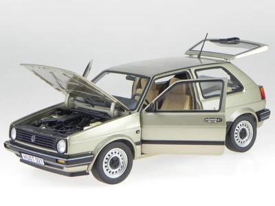 VW Golf 2 CL 1985 beis metallic coche en miniatura 188519 Norev 1:18 - Imagen 1 de 4