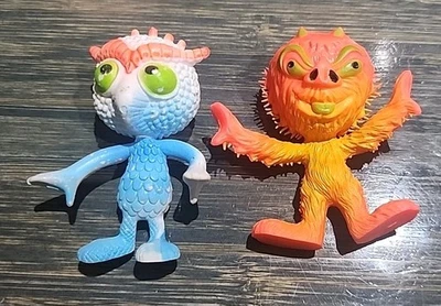 Vintage Outer Terrestrial Creatures Uggy And Ooggy Set Of 2 Marty Toys 1983 - Image 1 of 4