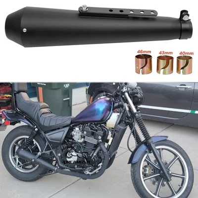 Silenciador silenciador tubo escape moto acero inoxidable para Kawasaki 454 LTD Foto 1 de 4