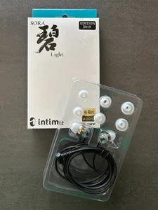 Intime SORA-Light 2019 Edition Silver High-Res Canal Headphones Earphones Japan - Picture 1 of 9