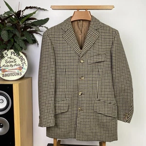 Handmade (38S) BESPOKE Equestrian 4-Button Riding Tweed Jacket Scottish Tailored - Picture 1 of 23
