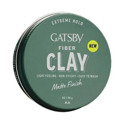 GATSBY Japan's No. 1 Fiber Clay 80g | Matte Finish | Enriched with Pro-Vitamin B - Image 1 of 4