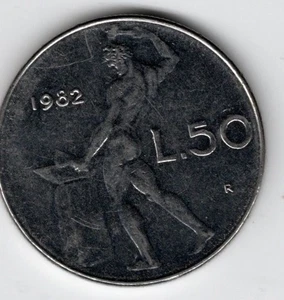 Italy: 50 Lire 1982 - Picture 1 of 2