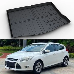 Black Trunk Boot Liner Floor Mat All-weather for Ford Focus Hatchback 2012-2018 - Bild 1 von 16