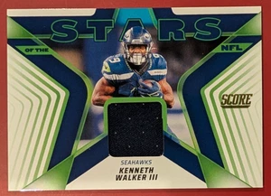 2025 SCORE Football Seattle Seahawks Patch Relic NFL Stars Kenneth Walker III - Bild 1 von 1