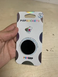 Support téléphone PopSocket - dentelle noire - poignée supérieure noire swap - Photo 1 sur 3
