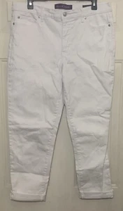 Gloria Vanderbilt Jeans Womens Size 10 Cuffed Boyfriend Comfort Stretch White - Picture 1 of 5