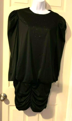 Vestido Diamond's Run Negro Lentejuelas Acanaladas Talla 11-12 Foto 1 de 4